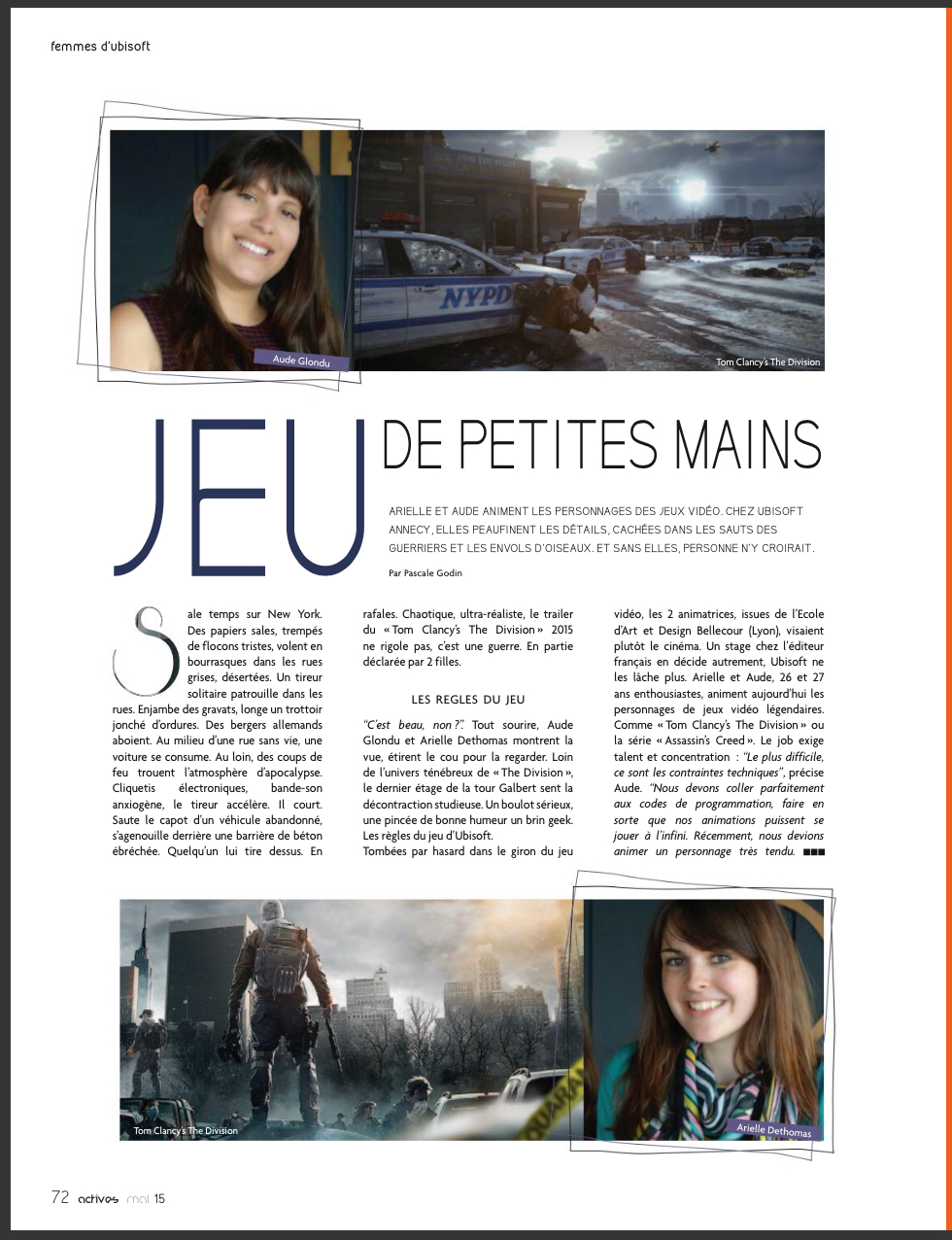 Mon interview dans le magazine ActivMag de mai 2015